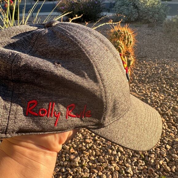 black clover live lucky arizona flag hat l xl memoryfit flexfit rolly rule gray - Picture 3 of 14